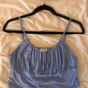 Cotton On Blue Ruched Sleeveless Camisole
